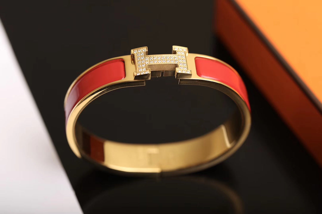 [Clover]H BRACELET GOLD DIAMOND