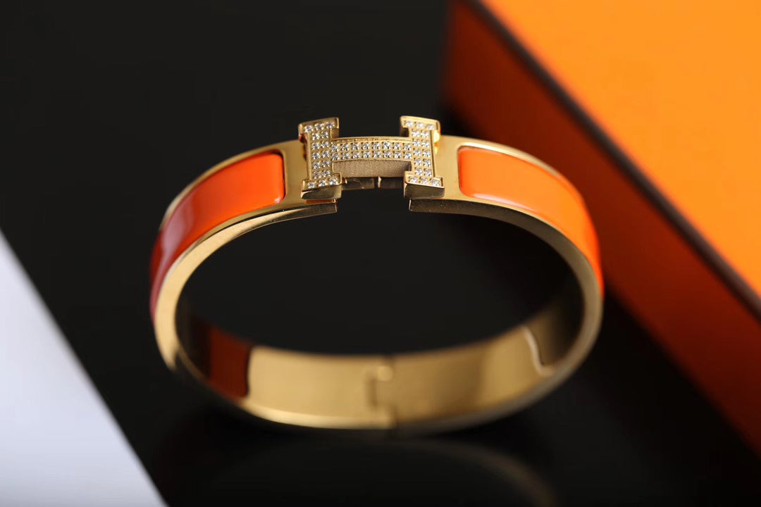 [Clover]H BRACELET GOLD DIAMOND
