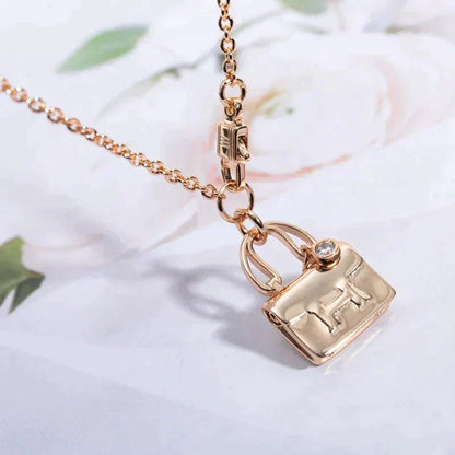 [Clover]AMULETTE PEDANT ROSE GOLD NECKLACE