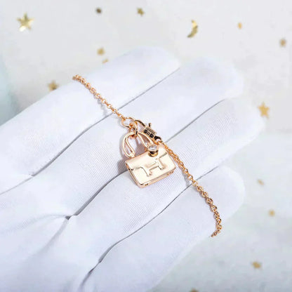 [Clover]AMULETTE PEDANT ROSE GOLD NECKLACE
