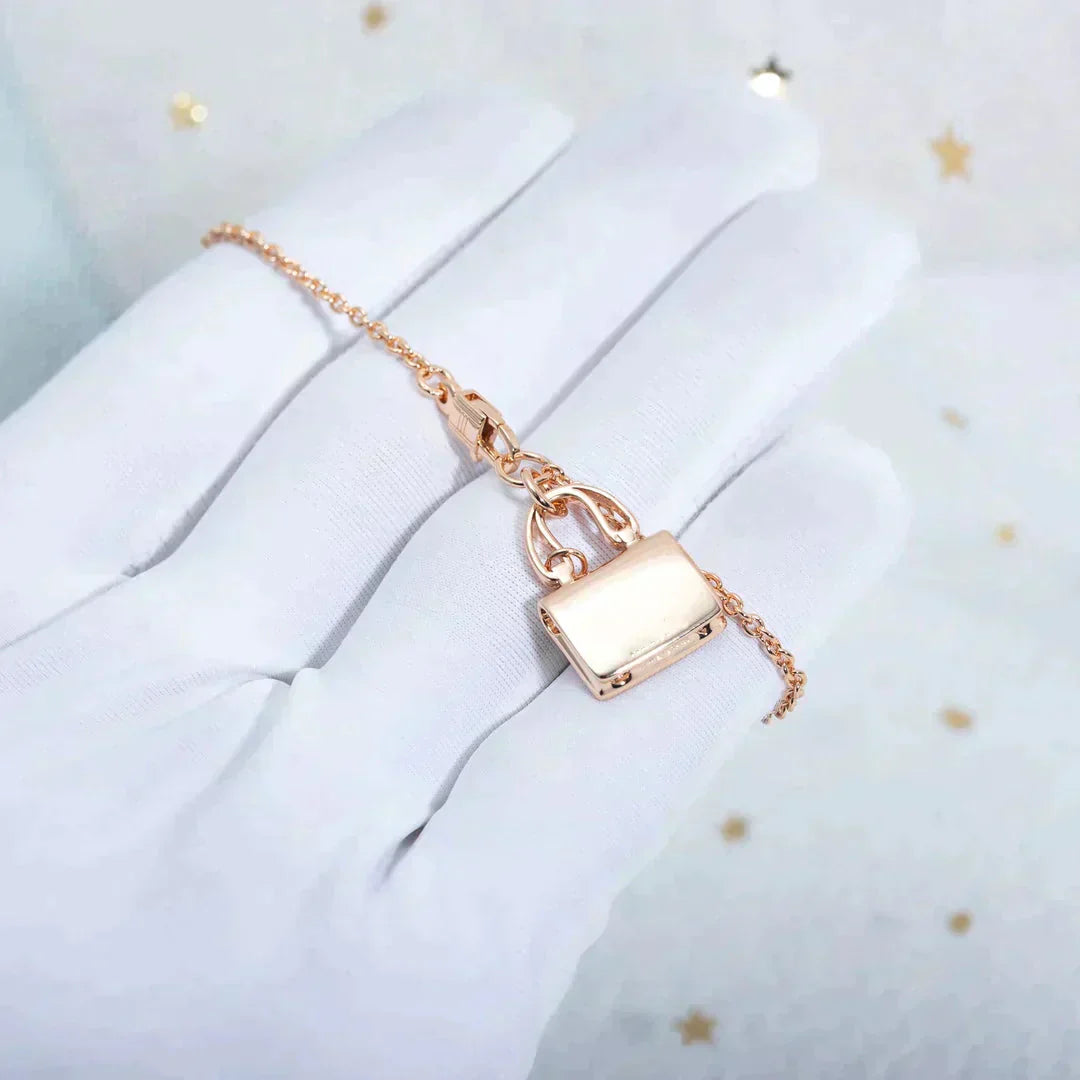 [Clover]AMULETTE PEDANT ROSE GOLD NECKLACE