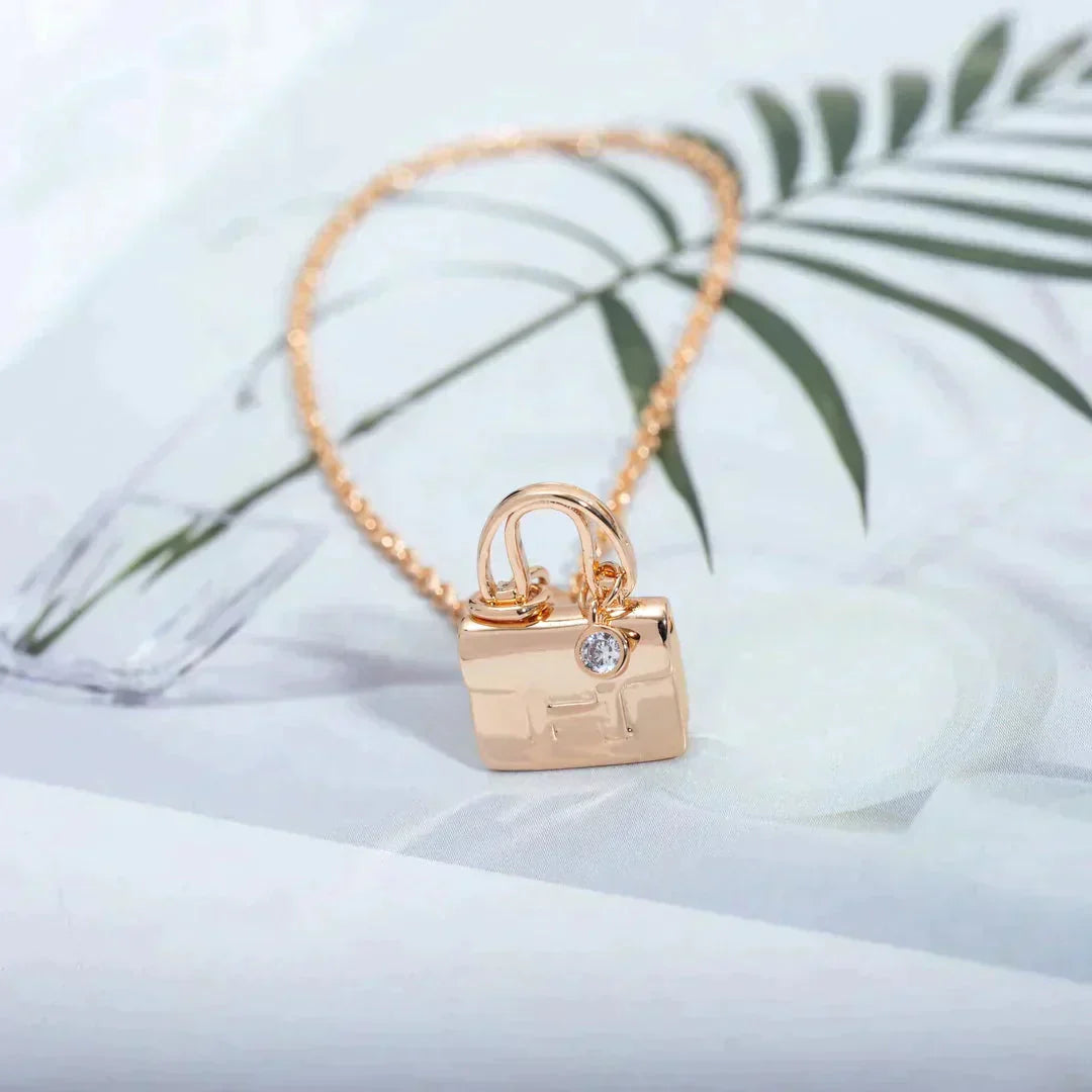 [Clover]AMULETTE PEDANT ROSE GOLD NECKLACE