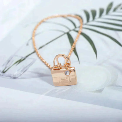 [Clover]AMULETTE PEDANT ROSE GOLD NECKLACE