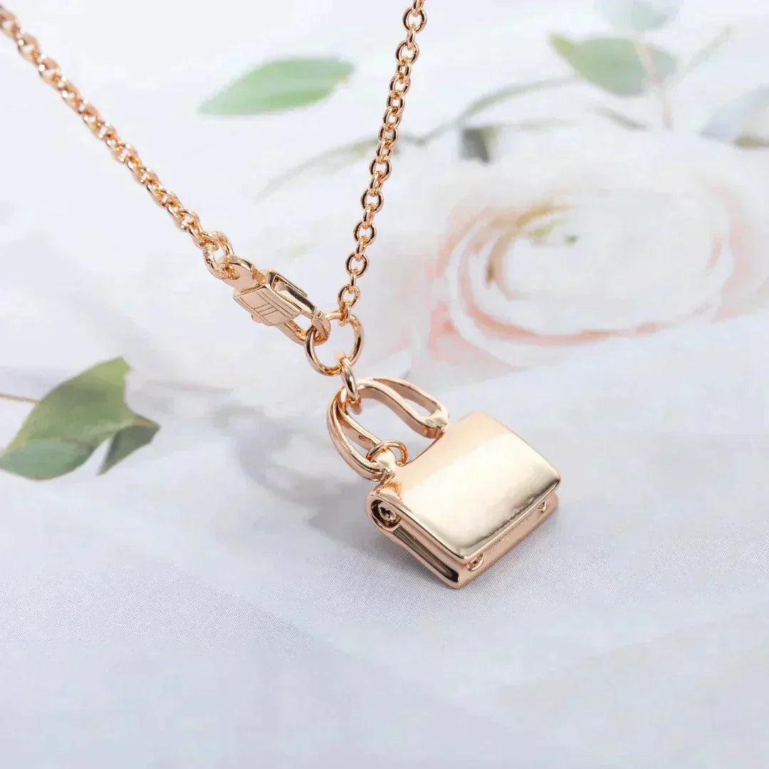 [Clover]AMULETTE PEDANT ROSE GOLD NECKLACE