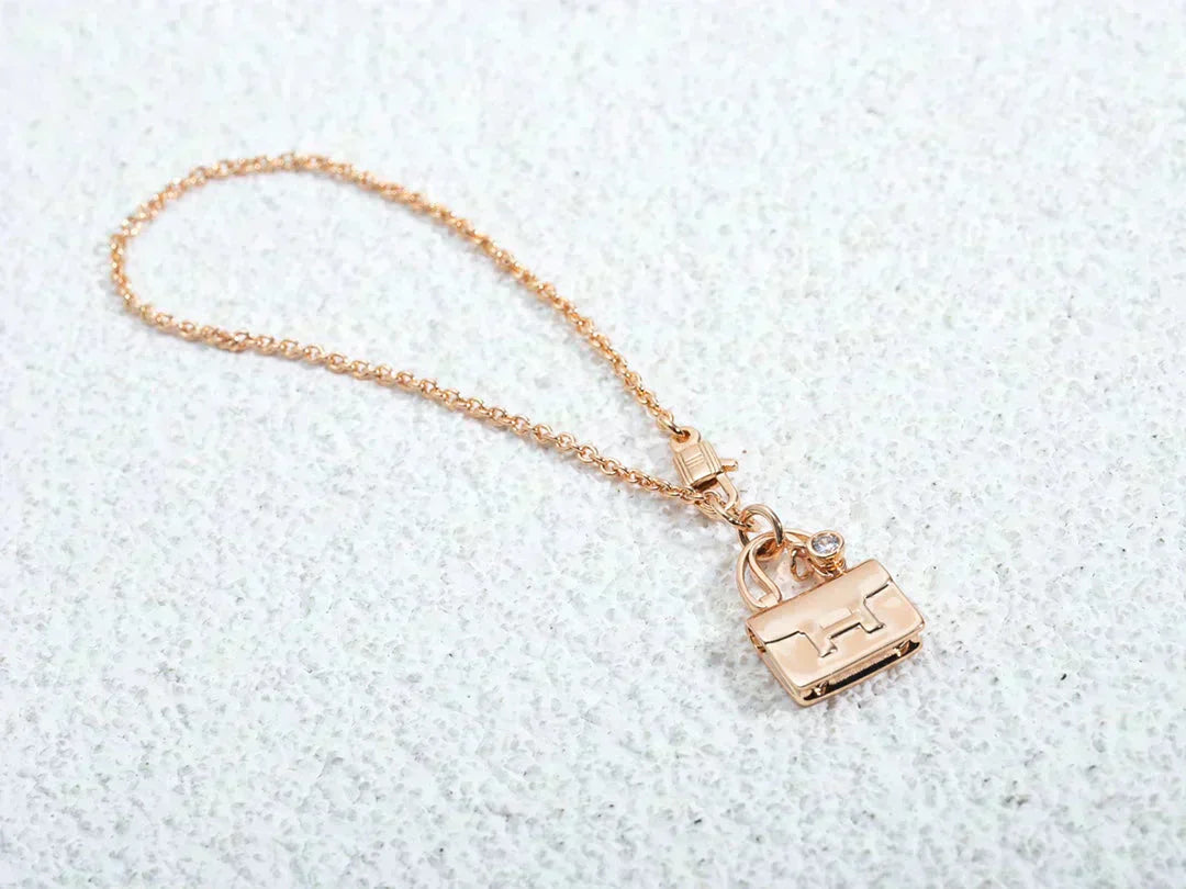 [Clover]AMULETTE PEDANT ROSE GOLD NECKLACE