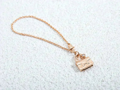 [Clover]AMULETTE PEDANT ROSE GOLD NECKLACE
