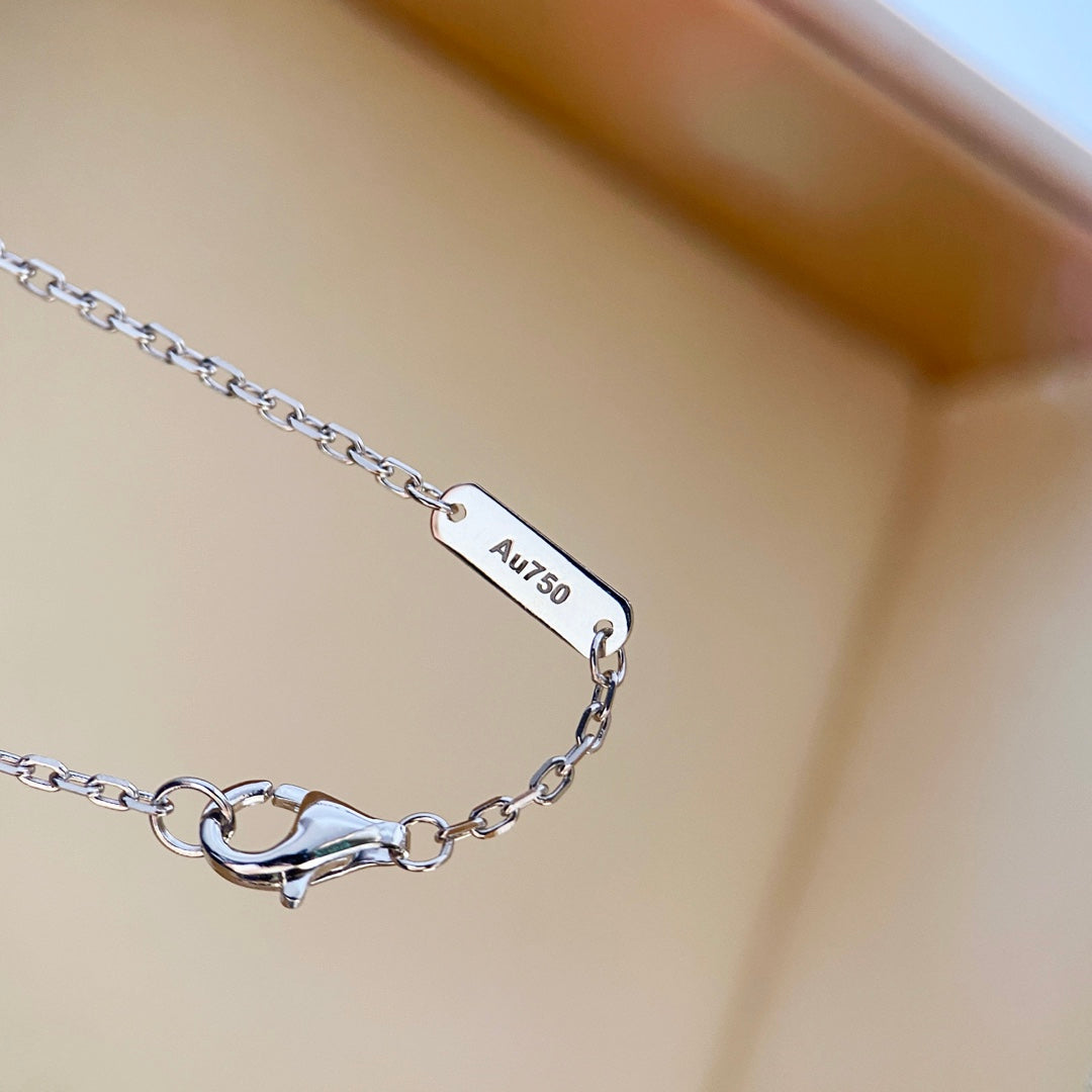 [Clover]CLOVER DIAMOND NECKLACE SILVER