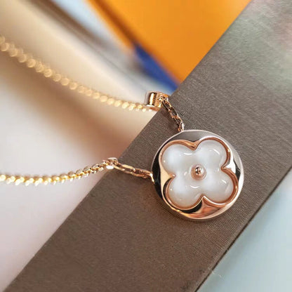 [Clover]SUN MOP GOLD 1 DIAMOND NECKLACE