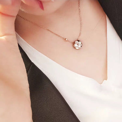 [Clover]SUN MOP GOLD 1 DIAMOND NECKLACE