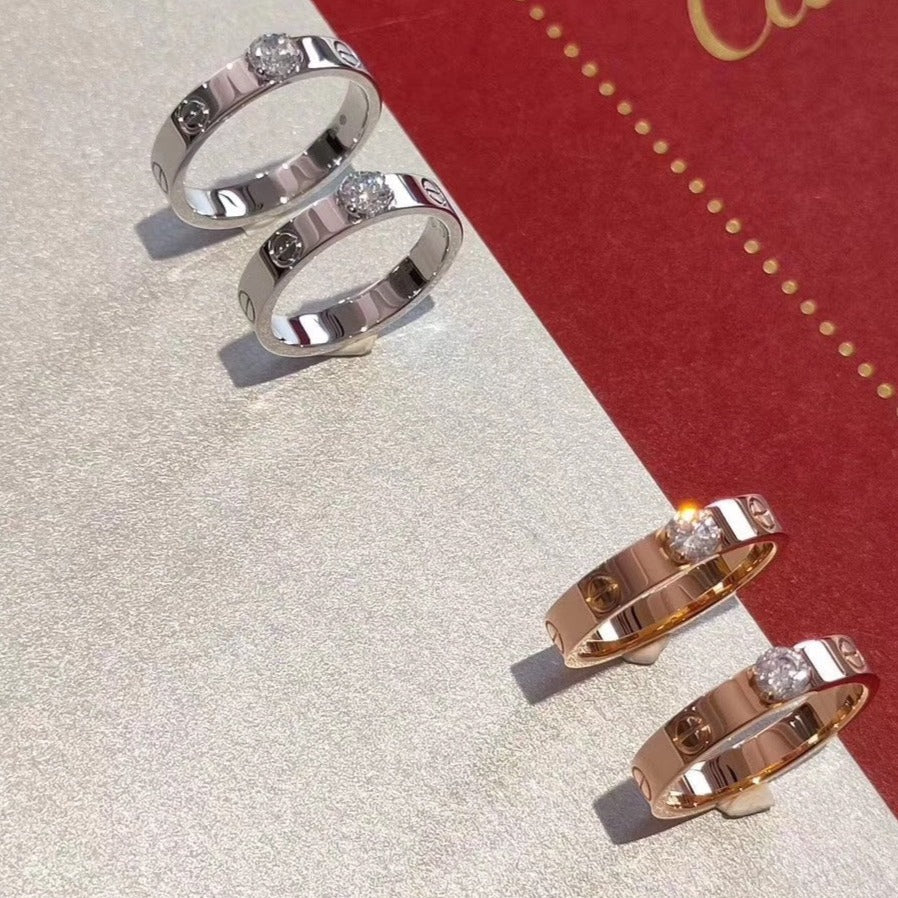 [Clover]LOVE RING 3.6MM 1 BIG DIAMOND