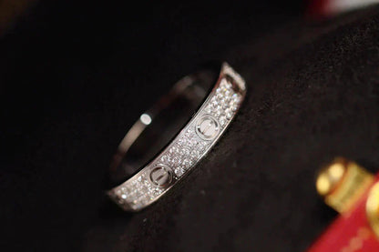 [Clover]LOVE RING 3.6MM DIAMOND PAVED