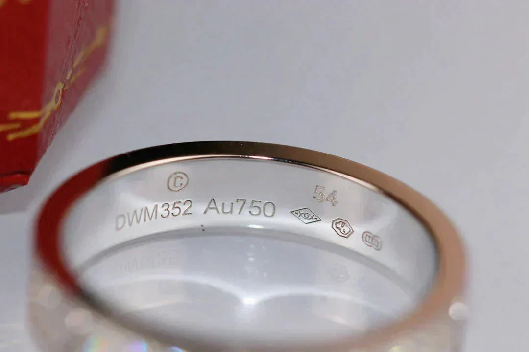 [Clover]LOVE RING 3.6MM DIAMOND PAVED