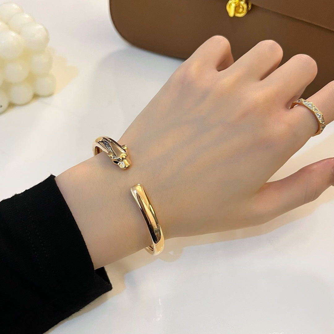 [Clover]PANTHERE GOLD OPEN BRACELET