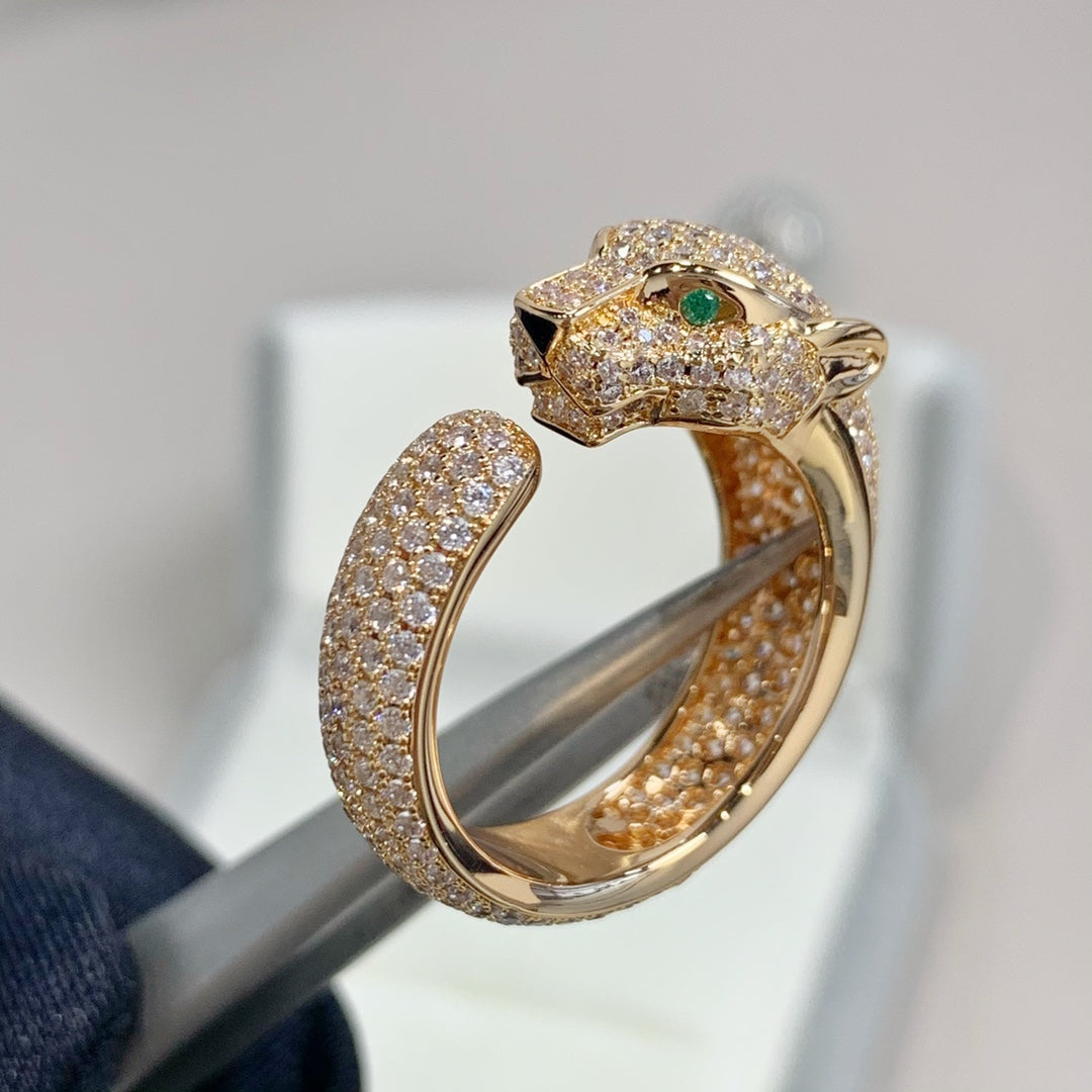 [Clover]PANTHERE PINK GOLD DIAMOND RING