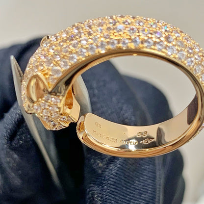 [Clover]PANTHERE PINK GOLD DIAMOND RING