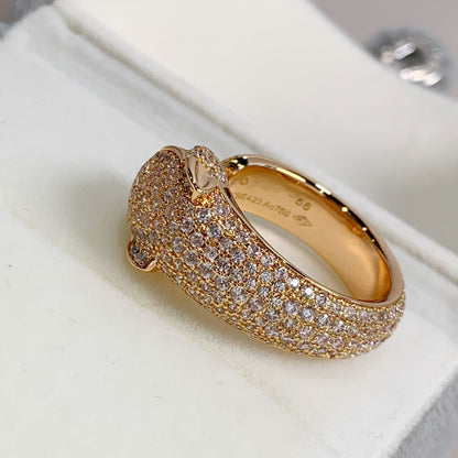 [Clover]PANTHERE PINK GOLD DIAMOND RING