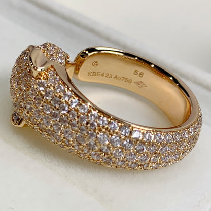 [Clover]PANTHERE PINK GOLD DIAMOND RING