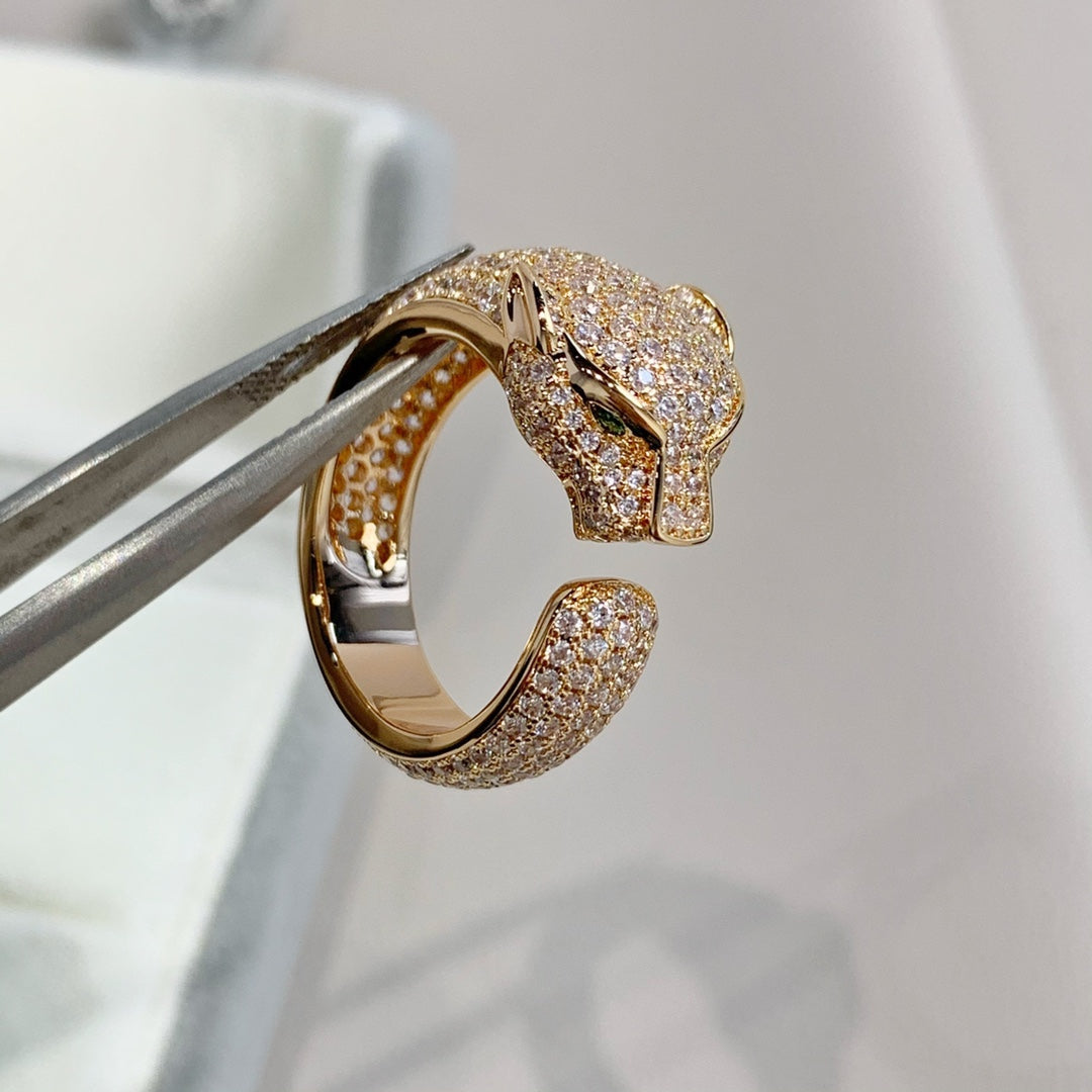 [Clover]PANTHERE PINK GOLD DIAMOND RING