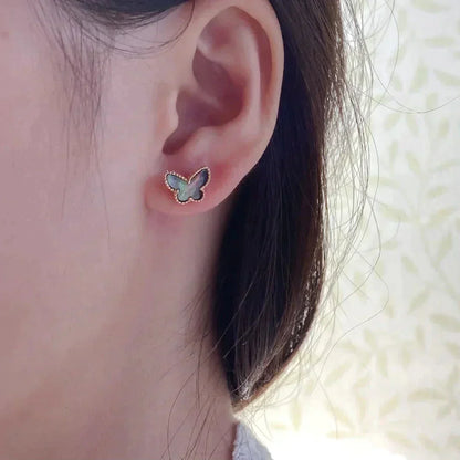[Clover]BUTTERFLY DARK MOP  EARRINGS