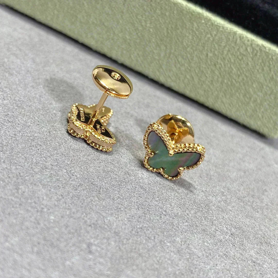 [Clover]BUTTERFLY DARK MOP  EARRINGS