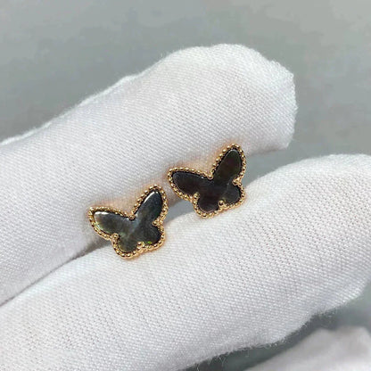 [Clover]BUTTERFLY DARK MOP  EARRINGS