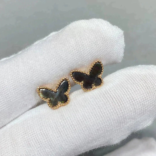 [Clover]BUTTERFLY DARK MOP  EARRINGS