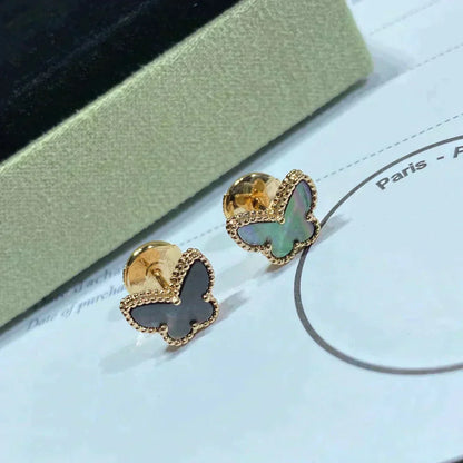 [Clover]BUTTERFLY DARK MOP  EARRINGS