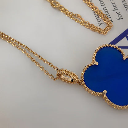 [Clover]CLOVER 25MM NECKLACE TURQUOISE ROSE GOLD