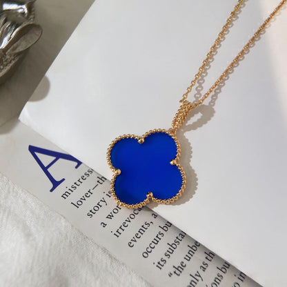 [Clover]CLOVER 25MM NECKLACE TURQUOISE ROSE GOLD