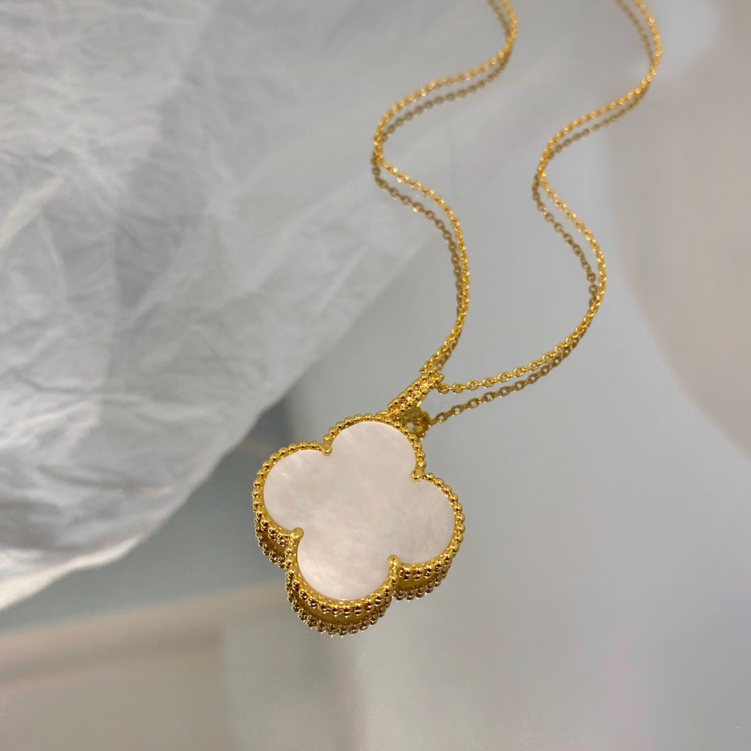 [Clover]CLOVER 25MM MOP LARGE PENDANT NECKLACE