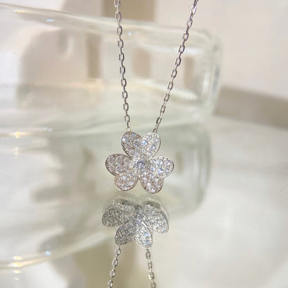 [Clover]FLOWER DIAMOND NECKLACE