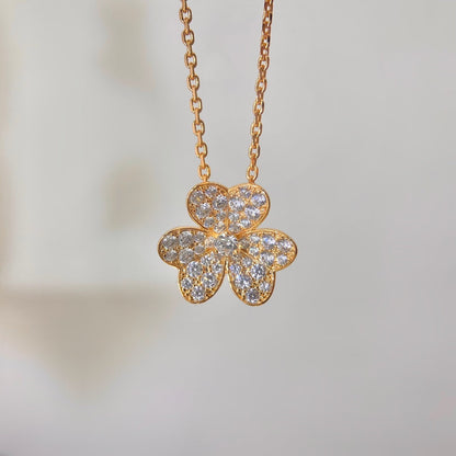 [Clover]FLOWER DIAMOND NECKLACE