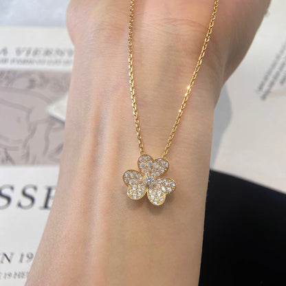 [Clover]FLOWER DIAMOND NECKLACE