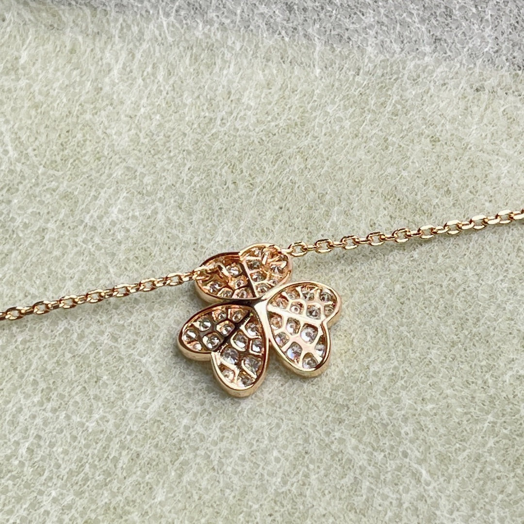 [Clover]FLOWER DIAMOND NECKLACE