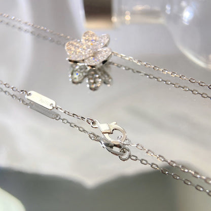 [Clover]FLOWER DIAMOND NECKLACE