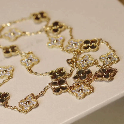 [Clover]CLOVER 20 MOTIFS LASER DIAMOND NECKLACE
