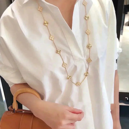 [Clover]CLOVER 20 MOTIFS LASER DIAMOND NECKLACE