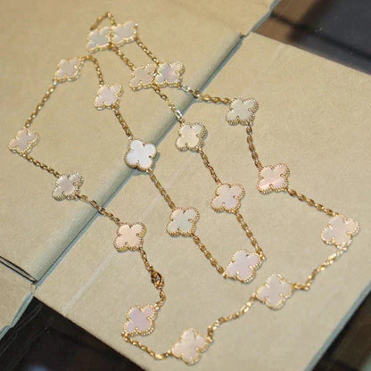 [Clover]CLOVER 20 MOTIFS WHITE MOP NECKLACE