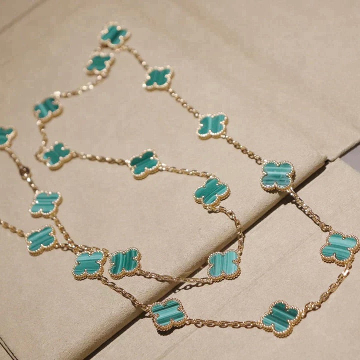 [Clover]CLOVER 20 MOTIFS MALACHITE GOLD
