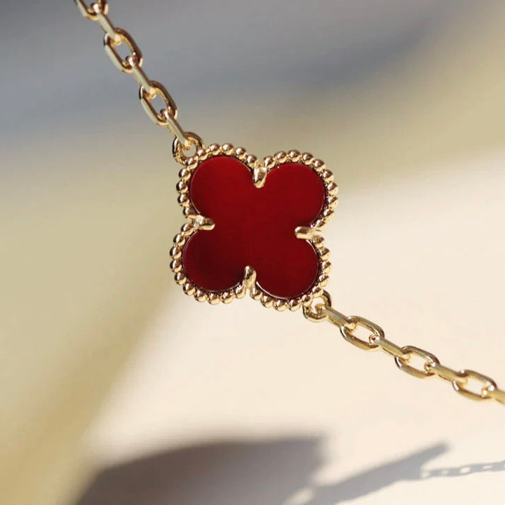 [Clover]CLOVER 20 MOTIFS CARNELIAN NECKLACE