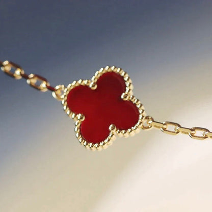 [Clover]CLOVER 20 MOTIFS CARNELIAN NECKLACE