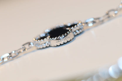 [Clover]CLOVER 20 MOTIFS ONYX DIAMOND SILVER