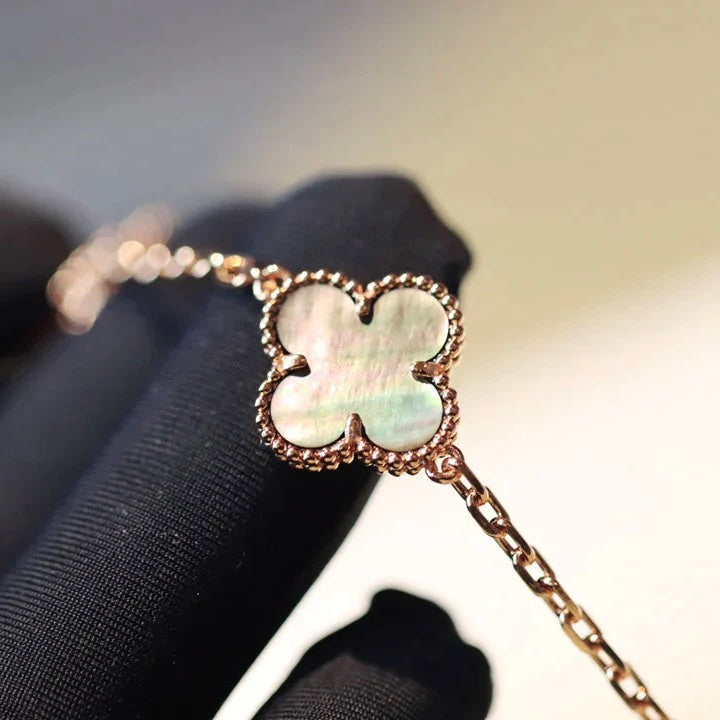 [Clover]CLOVER 20 MOTIFS DARK MOP DIAMOND  NECKLACE