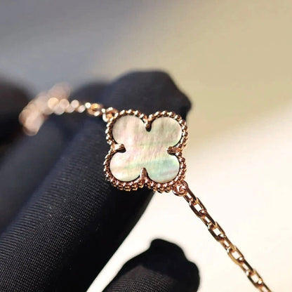 [Clover]CLOVER 20 MOTIFS DARK MOP DIAMOND  NECKLACE