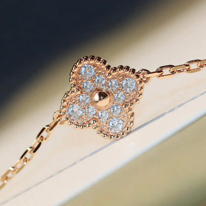 [Clover]CLOVER 20 MOTIFS DARK MOP DIAMOND  NECKLACE