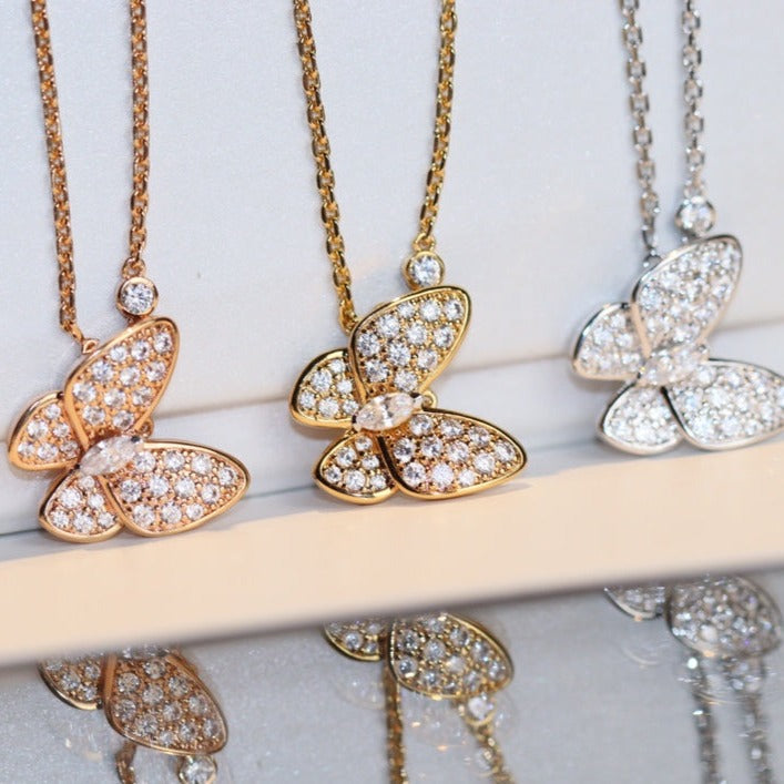 [Clover]BUTTERFLY DIAMOND NECKLACE