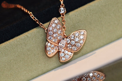 [Clover]BUTTERFLY DIAMOND NECKLACE