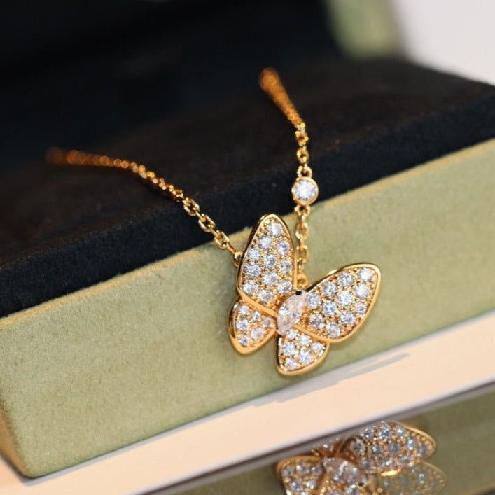 [Clover]BUTTERFLY DIAMOND NECKLACE