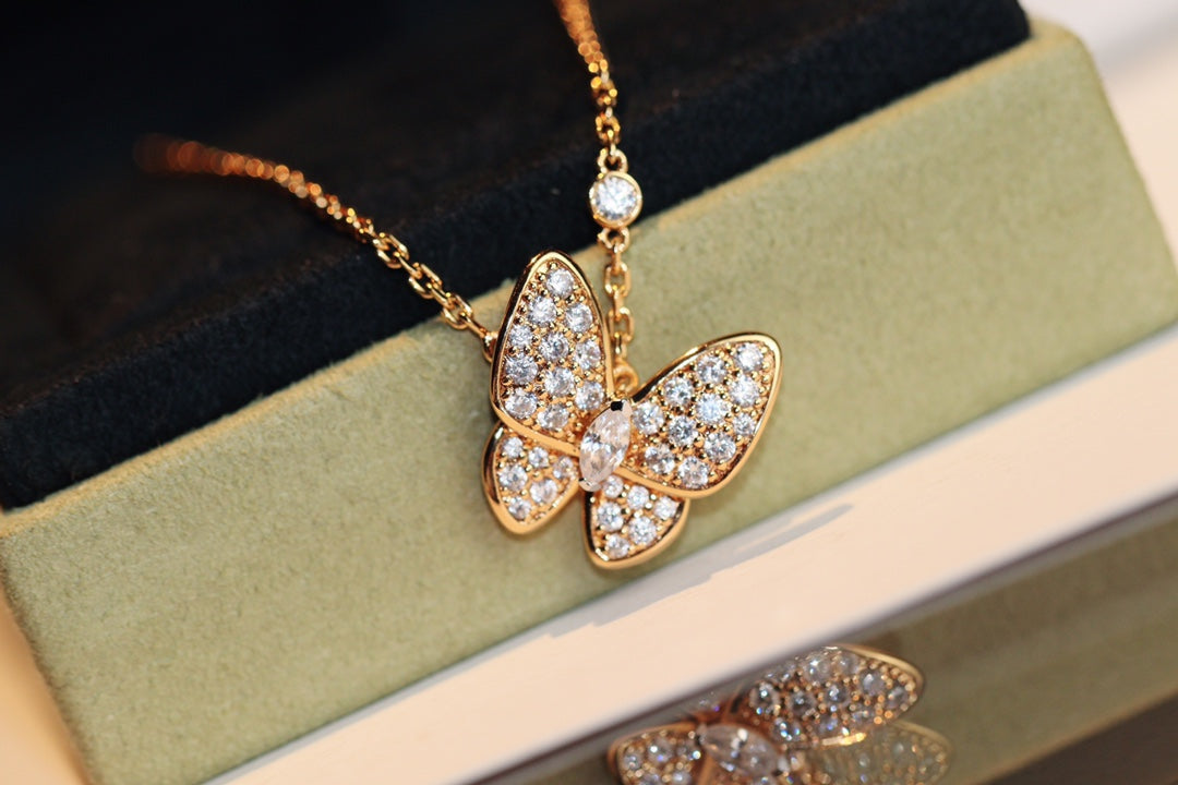 [Clover]BUTTERFLY DIAMOND NECKLACE