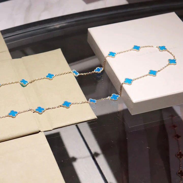 [Clover]CLOVER 20 MOTIFS TURQUOISE GOLD